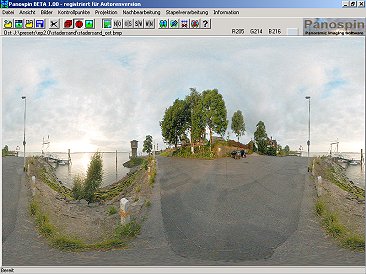 Panospin  Panorama <i>Software</i> Hauptfenster
